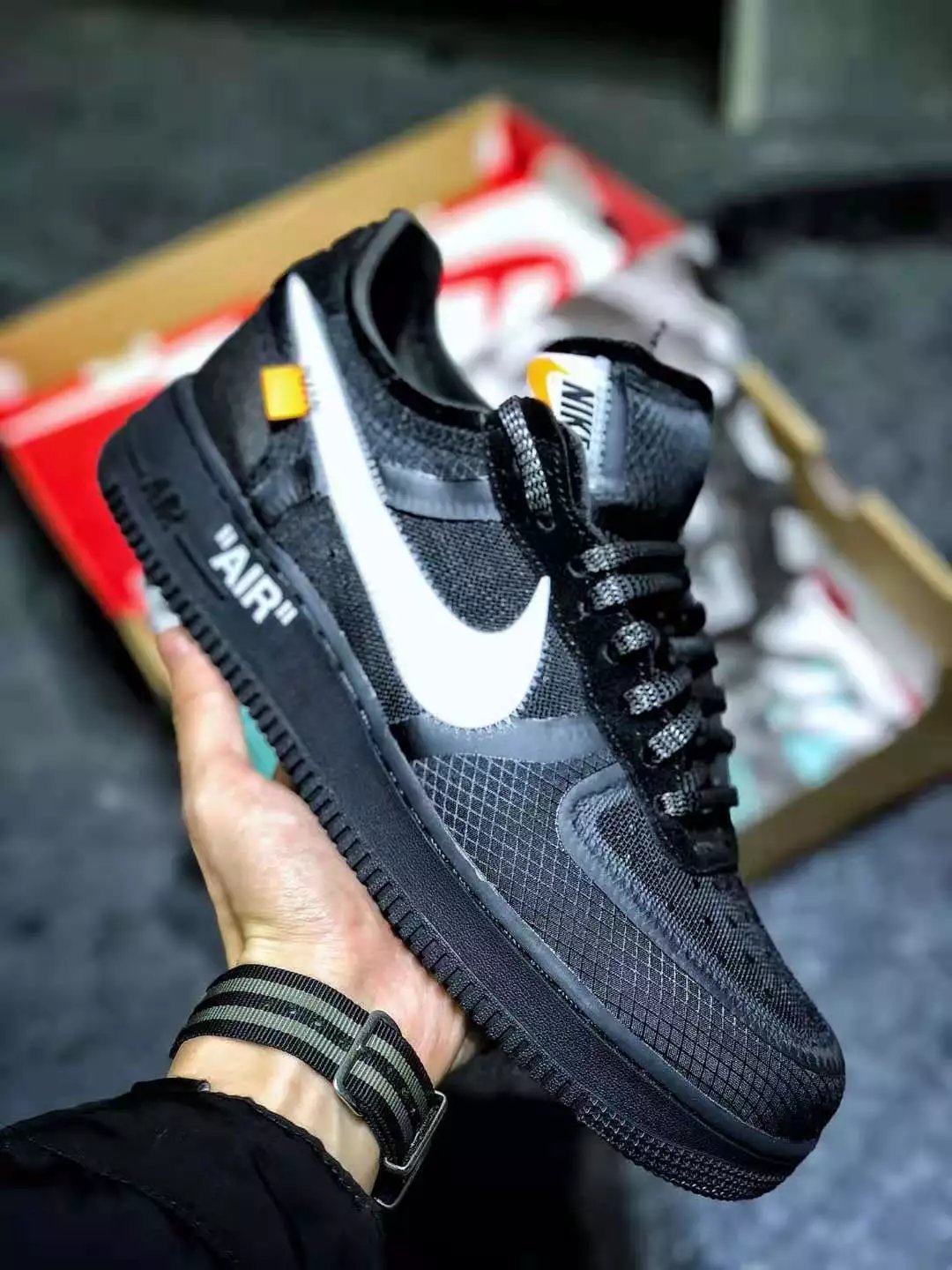 OW™ Air Force 1 University black -OFW003