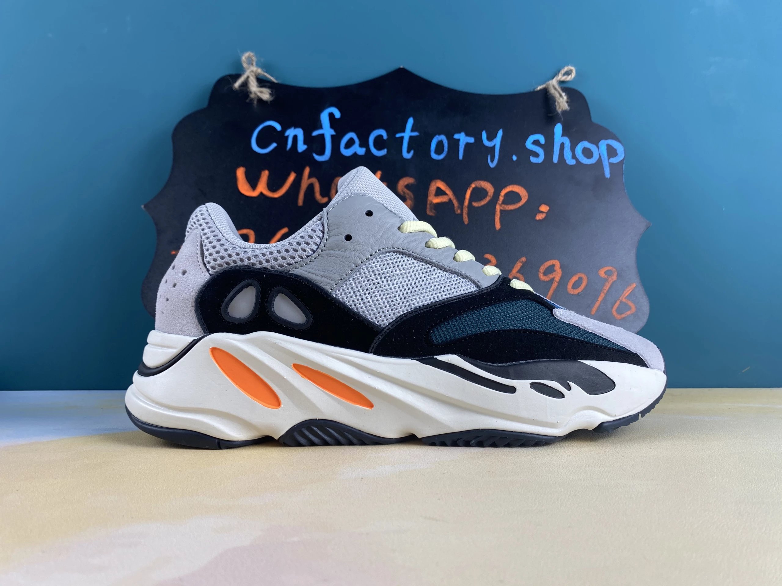 H43 AD Yeezy Boost 700 Wave Runner Solid Grey-B75571