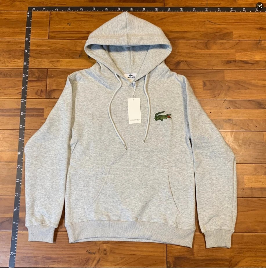 Crocodile Hooded-Large Label-Gray