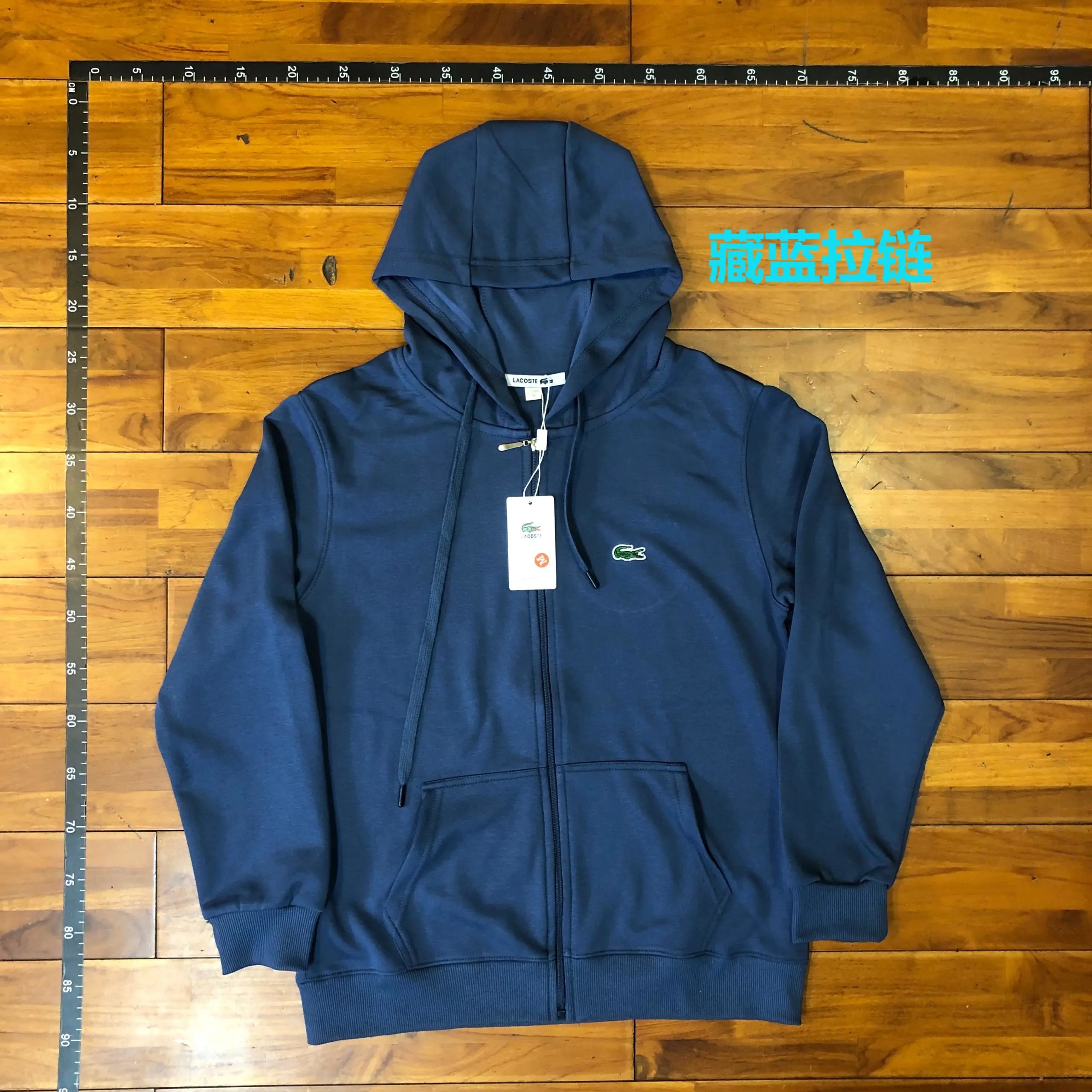 Crocodile Zipper-Small Label-Navy Blue