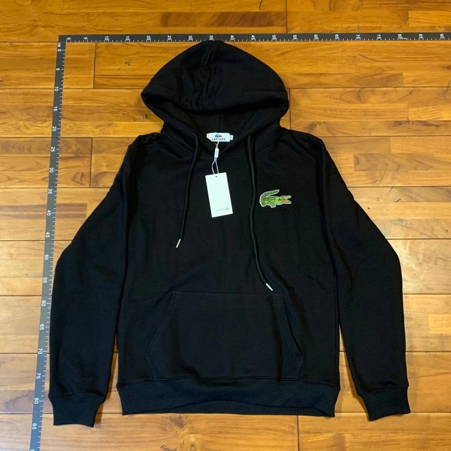 Crocodile Hooded-Large Label-Black