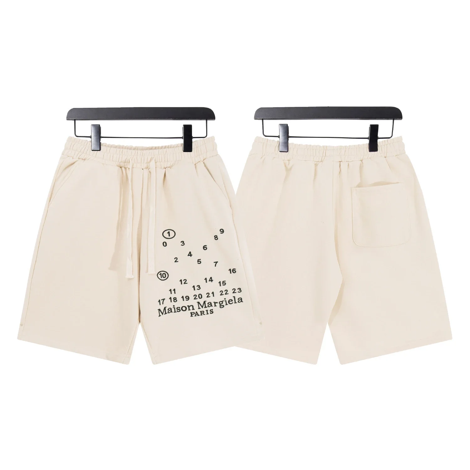 Off-White Numerical Number Print Terry Casual Shorts