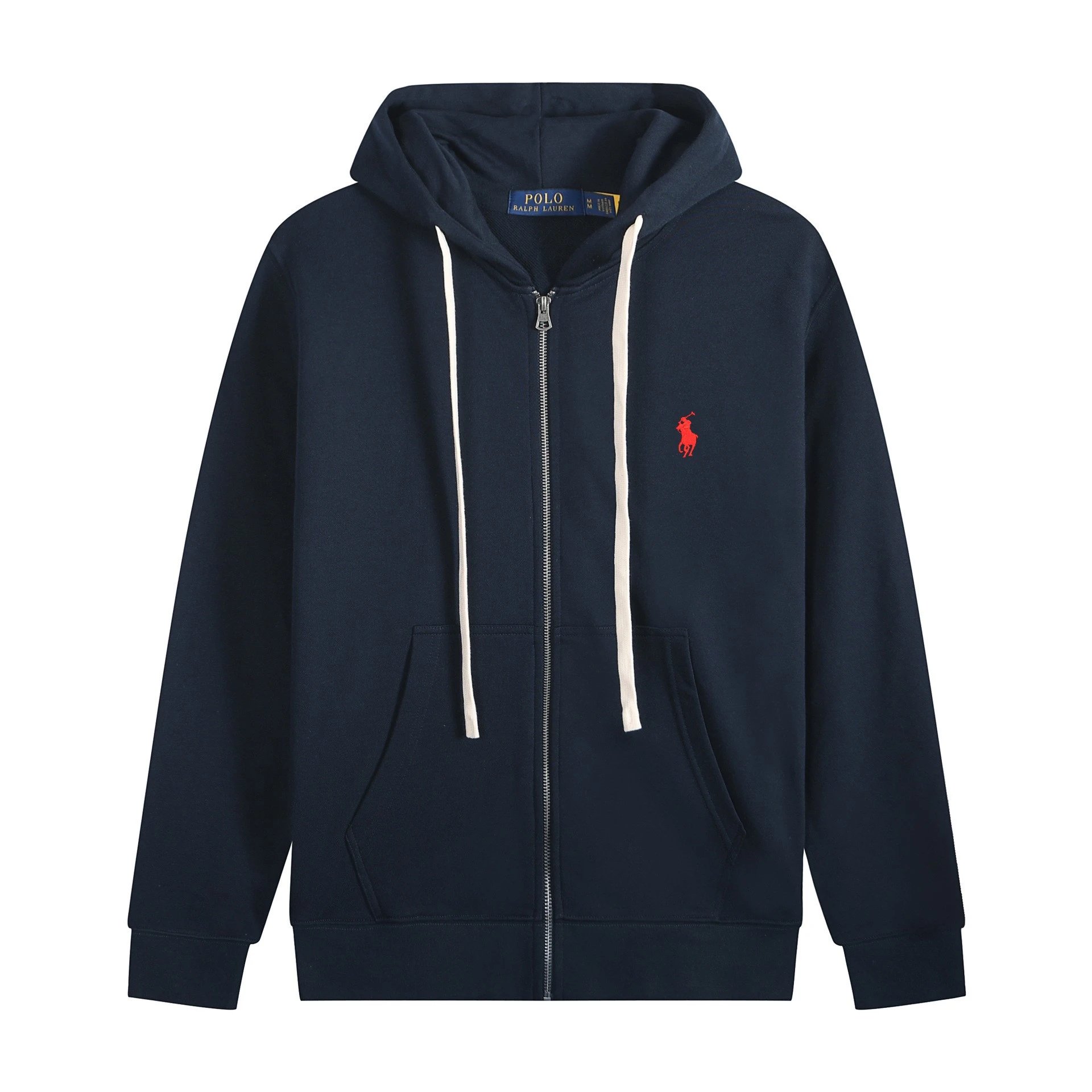 White Drawstring - Zip-Up - Royal Blue Red Label