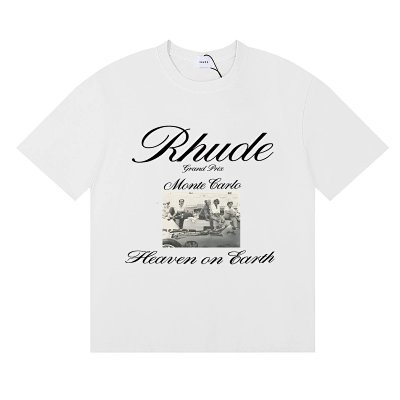 Rhude French Riviera Lighthouse Vintage Short-Sleeve Shirt - rep Rhude