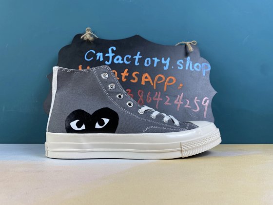H18CN C0nverse Chuck Taylor All-Star 70s Hi Comme des Garcons PLAY Grey