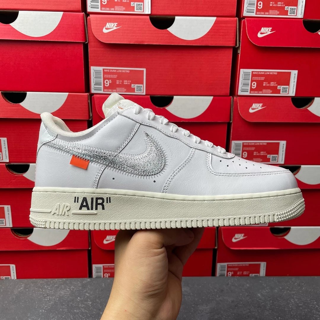 Ow co branded white leather AO4297-100