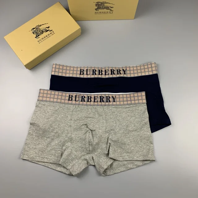 Burberry Underwear Men's boxer briefs with check waistband product detail image 6