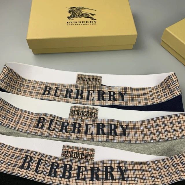 Burberry Underwear Men's boxer briefs with check waistband product detail image 9