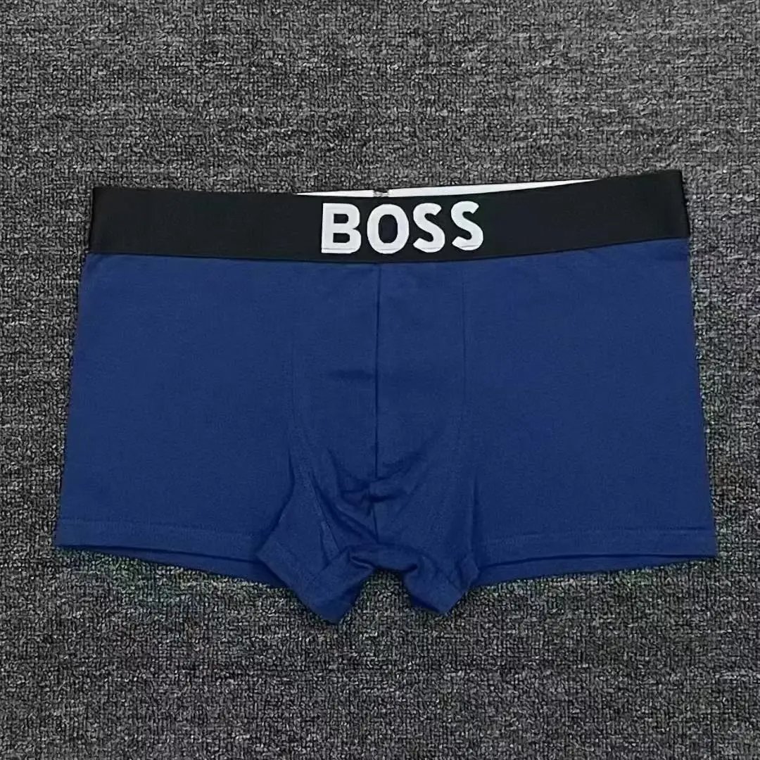 Boss Underwear Cotton Trunks Blue