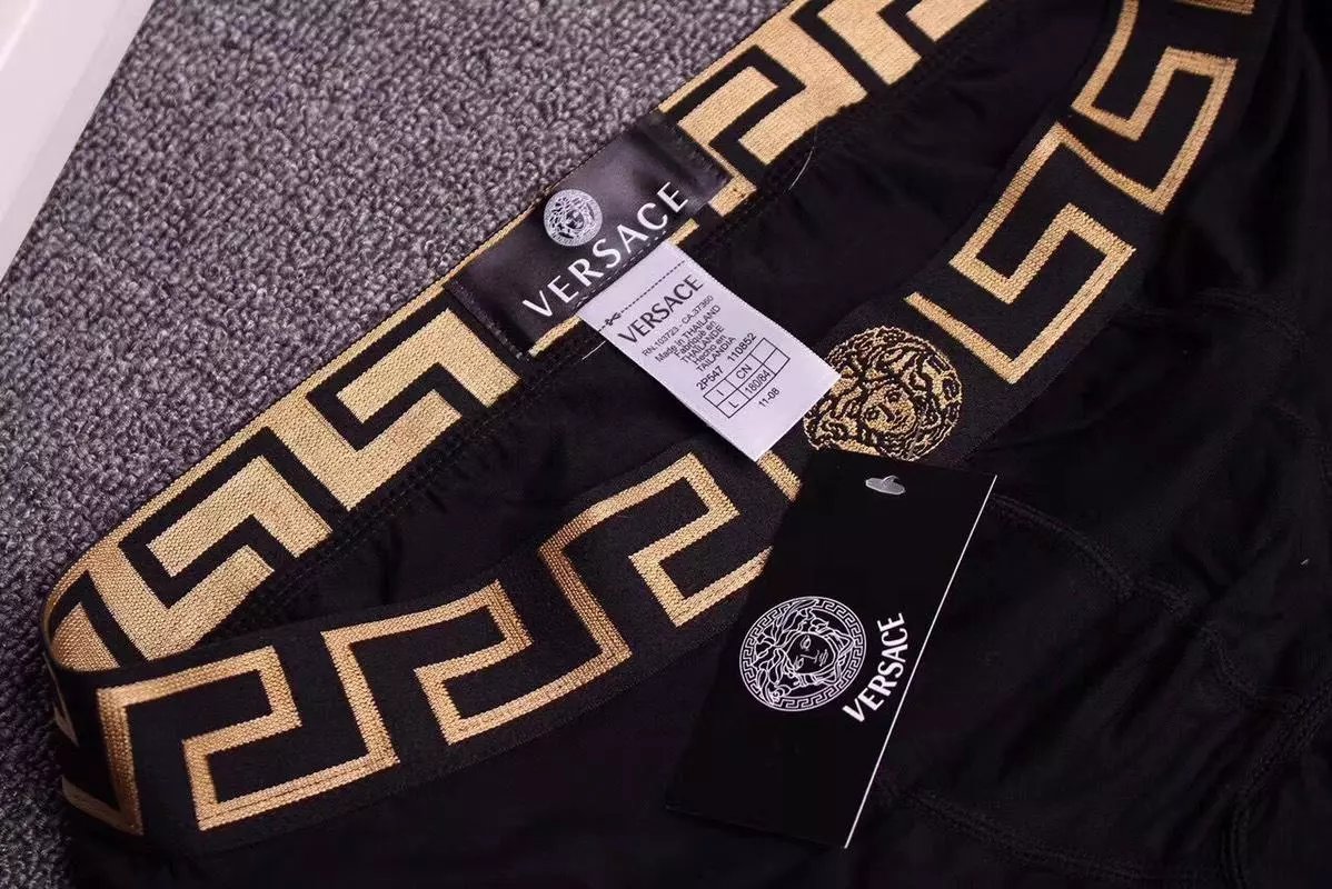 Versace Medusa Greek Key Black Boxer Briefs Underwear - 7