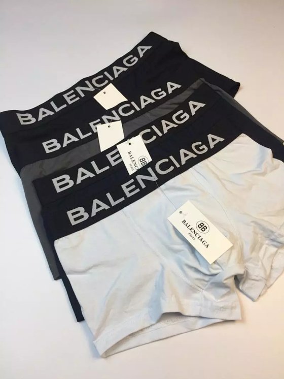 Balenciaga Men's Boxers Underwear - High-Quality Cotton Boxer Shorts, New Fashionable Men's Underwear, Comfortable Premium Men's Underwear, Sexy Men's Underwear, Gift for Men