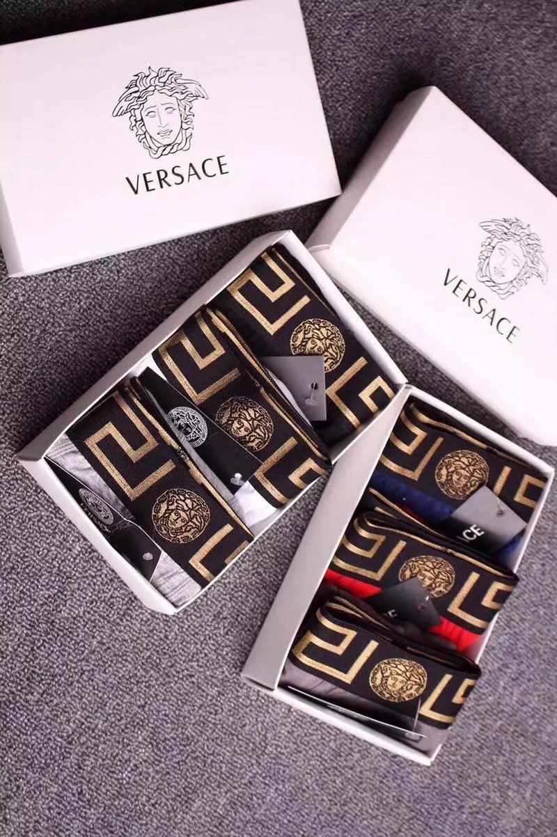 Versace Medusa Greek Key Black Boxer Briefs Underwear - 3