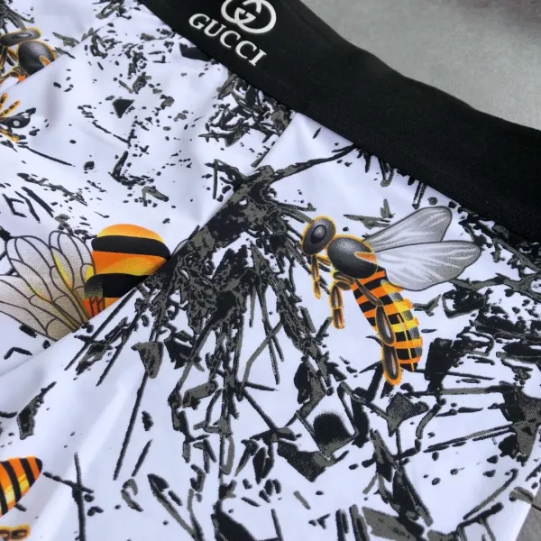 Gucci Bee Print Boxer Briefs White Multicolor Underwear - 9