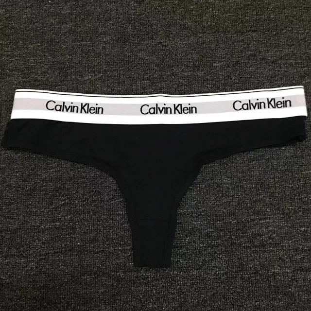 Calvin Klein Underwear Thong panties with logo elastic waistband product detail image 7