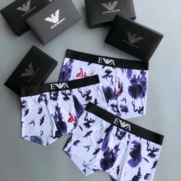 Gucci Bee Print Boxer Briefs White Multicolor Underwear - 15