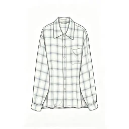 thumbnail for [i795] OL 100% silk gradient plaid shirt