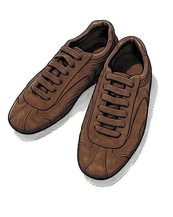 i795 Montecarlo Brown Suede German Training Shoes