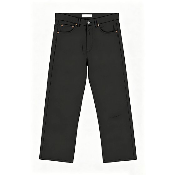 i795 Original Red Selvedge Black Denim Third Cut Black Selvedge