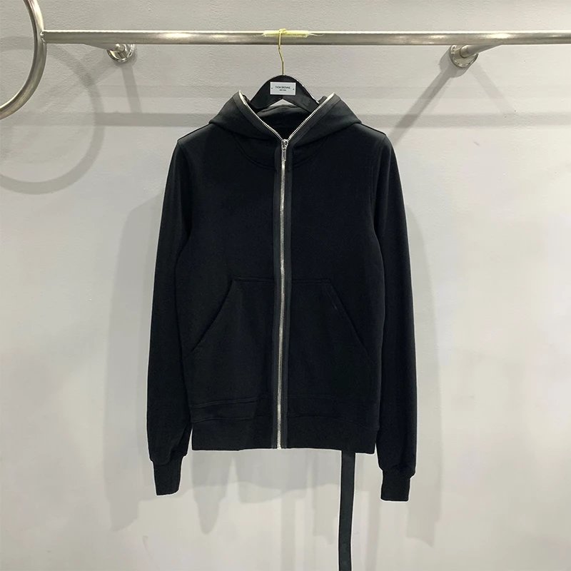 2020 Autumn/Winter New Product Classic RO Series Double Thread Long Zipper to Top Dark Long Sleeve Cardigan Coat Sweatshirt for Men