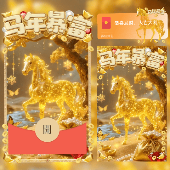 马年暴富/didi红包封面皮肤