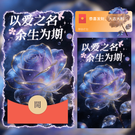 以爱之名.余生为期./didi红包封面皮肤