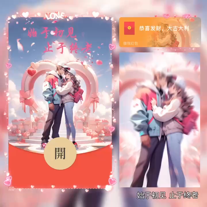 😘始于初见 止于终老/bao红包封面皮肤