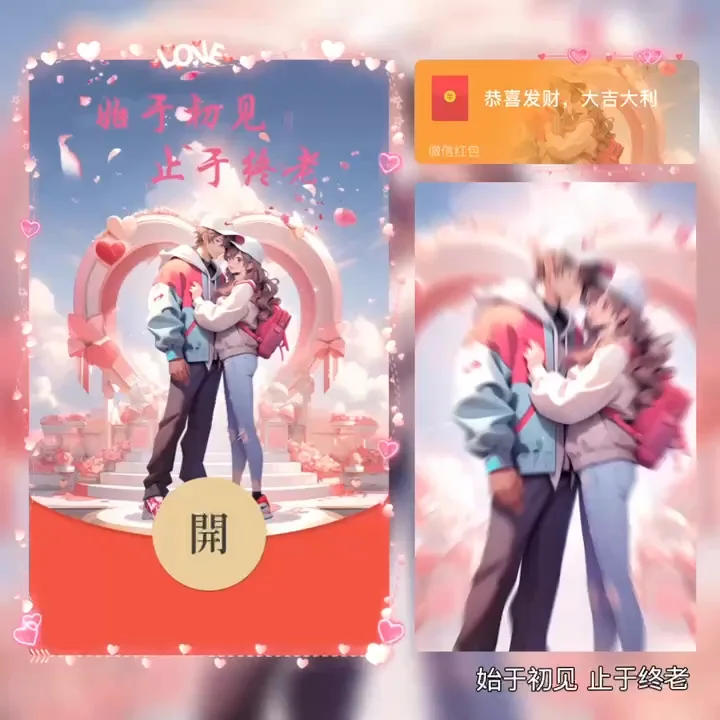 【红包封面】始于初见止于终老/bao