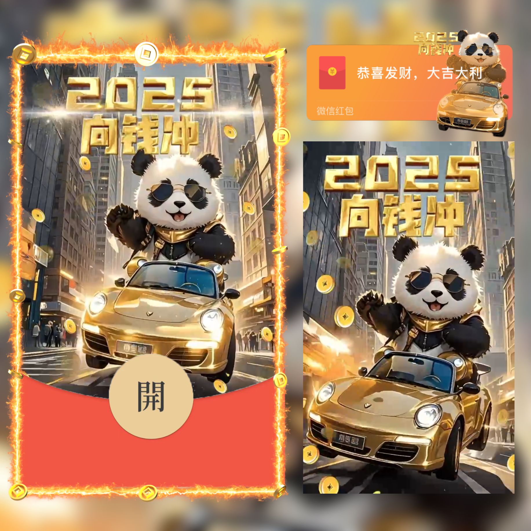 【红包封面】2025向钱冲/YU