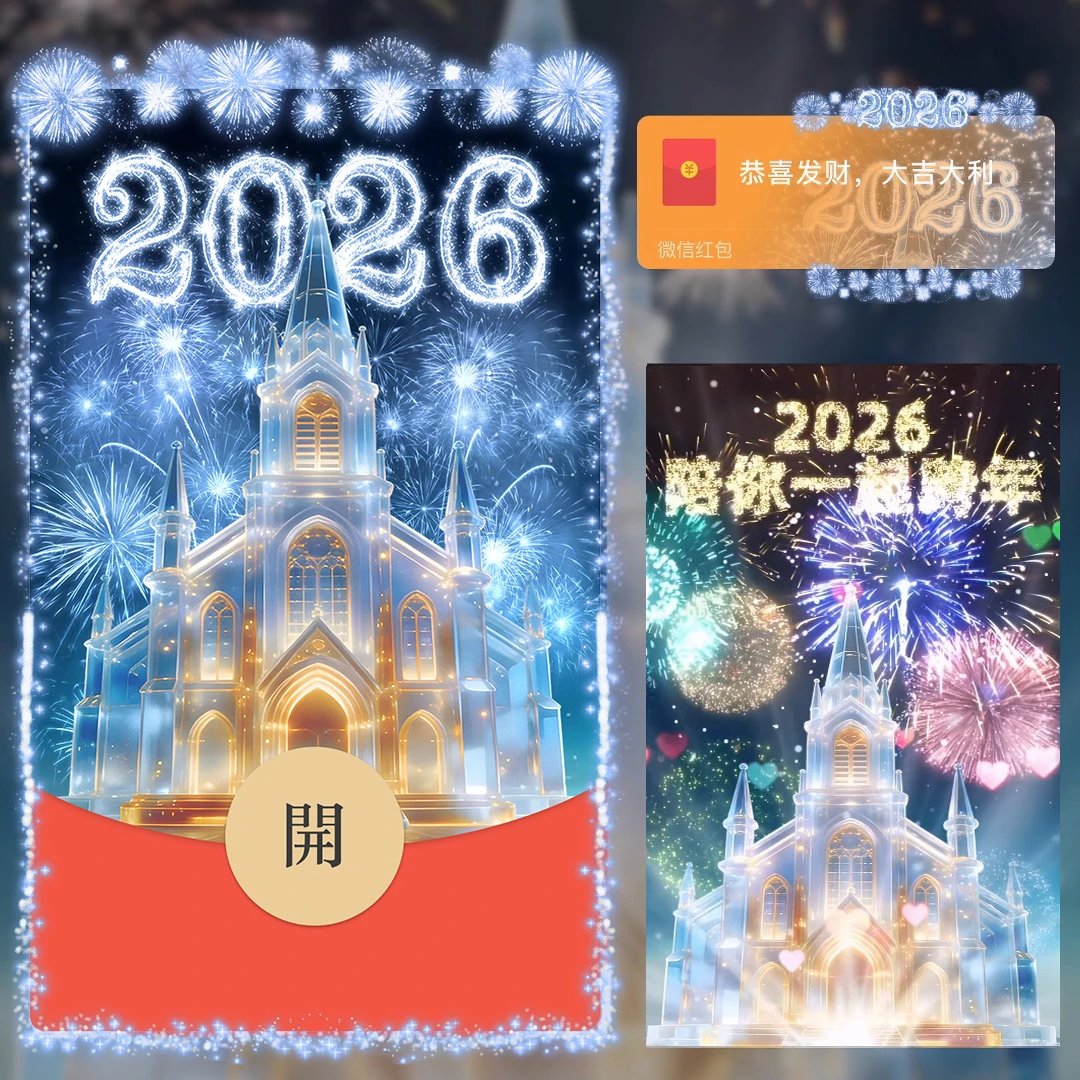 2026陪你跨年烟花/新年快乐/动态红包封面皮肤
