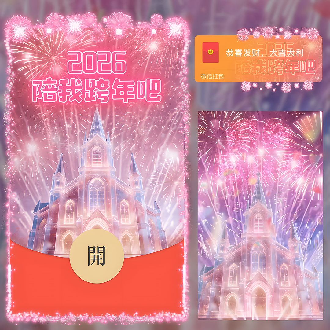 2026陪我跨年吧/新年快乐烟花/动态红包封面皮肤
