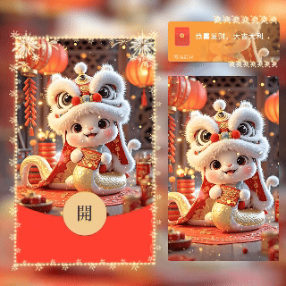 【红包封面】😘新春福蛇/A.