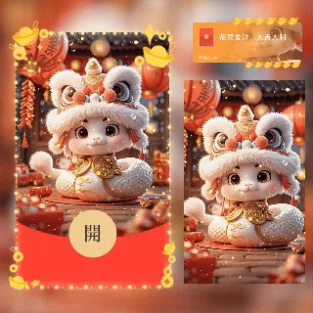 【卡密兑换】微信红包封面『福瑞金蛇/A.』官方卡密丨端内兑换丨24小时自助提卡！