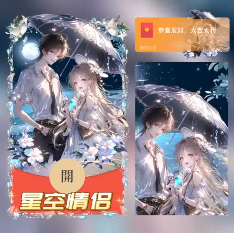 星空情侣/SVIP红包封面皮肤