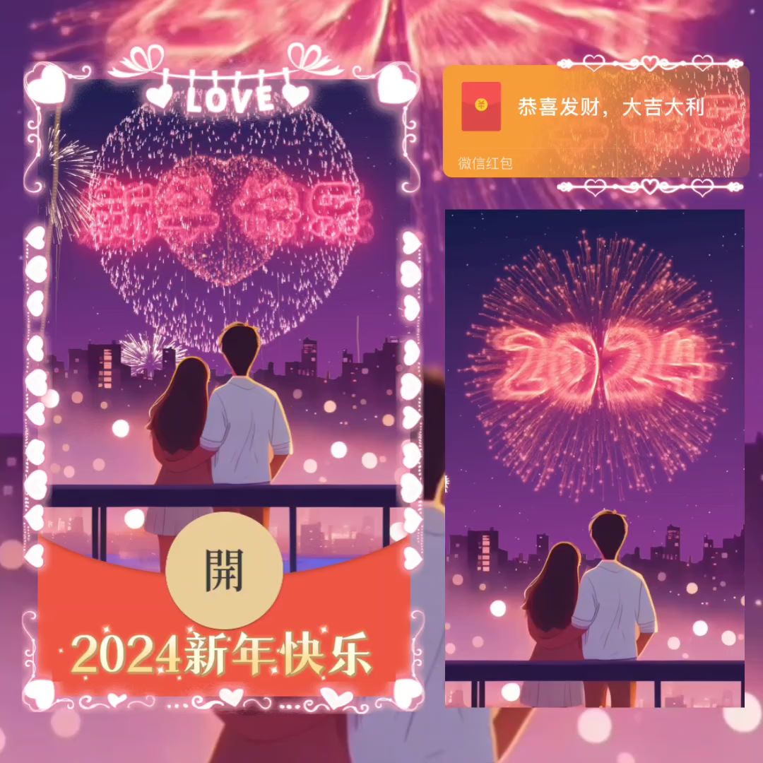 【红包封面】2024新年快乐