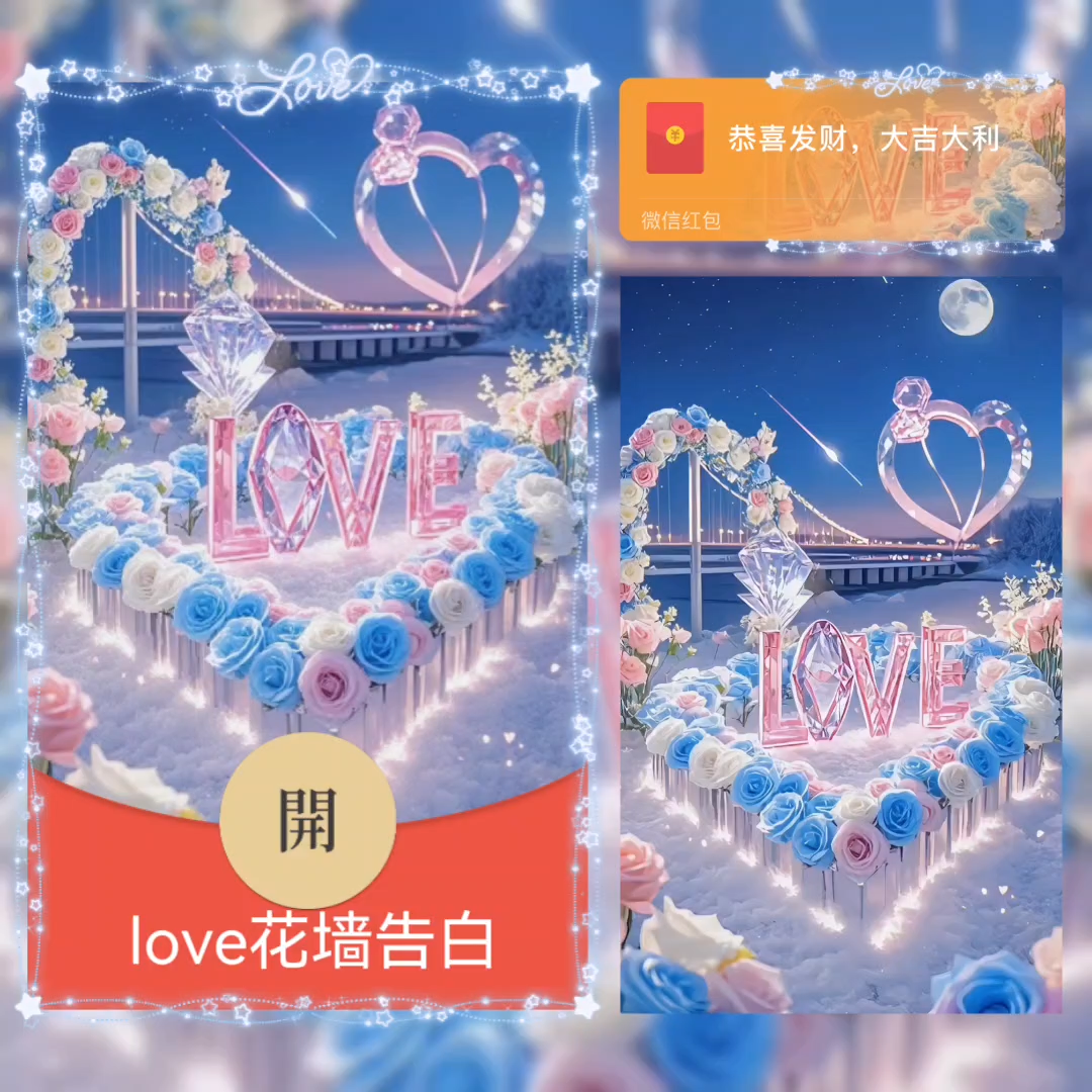 【红包封面】LOVE花墙告白/DIDI