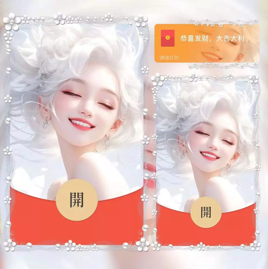 【红包封面】甜美微笑/la