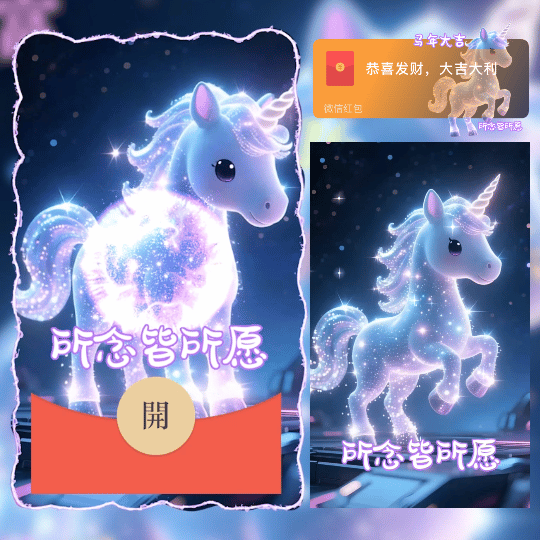 所愿皆所念/马年/ didi红包封面皮肤