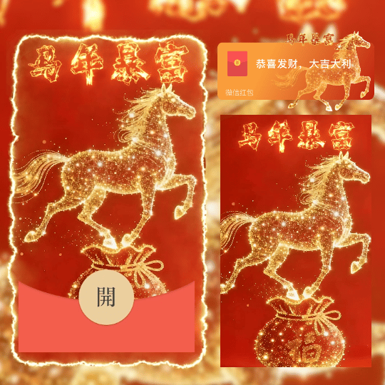 马年暴富/didi红包封面皮肤