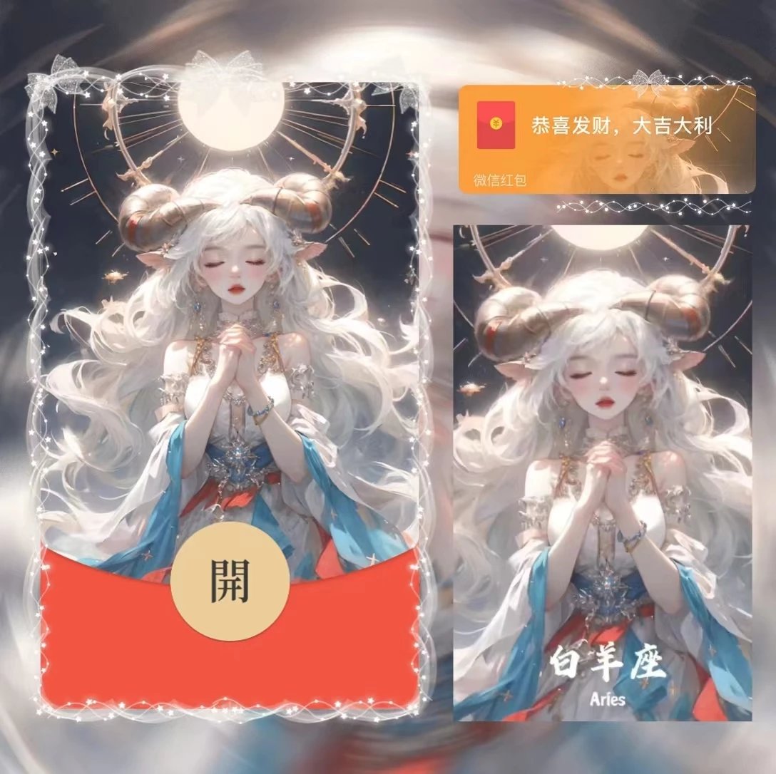 女星座/白羊/la红包封面皮肤