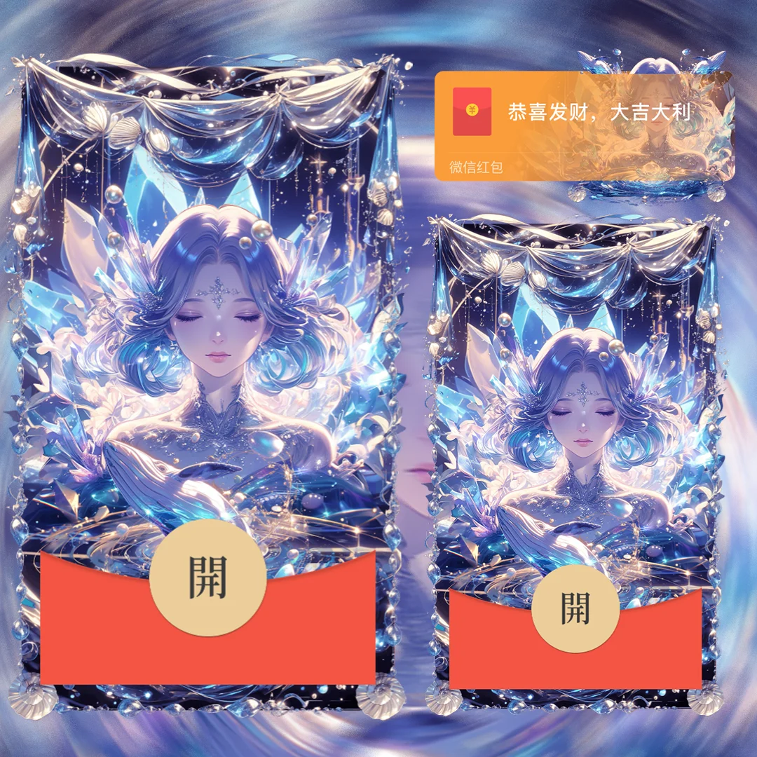 【卡密兑换】微信红包封面『海底公主』官方卡密丨端内兑换丨24小时自助提卡！