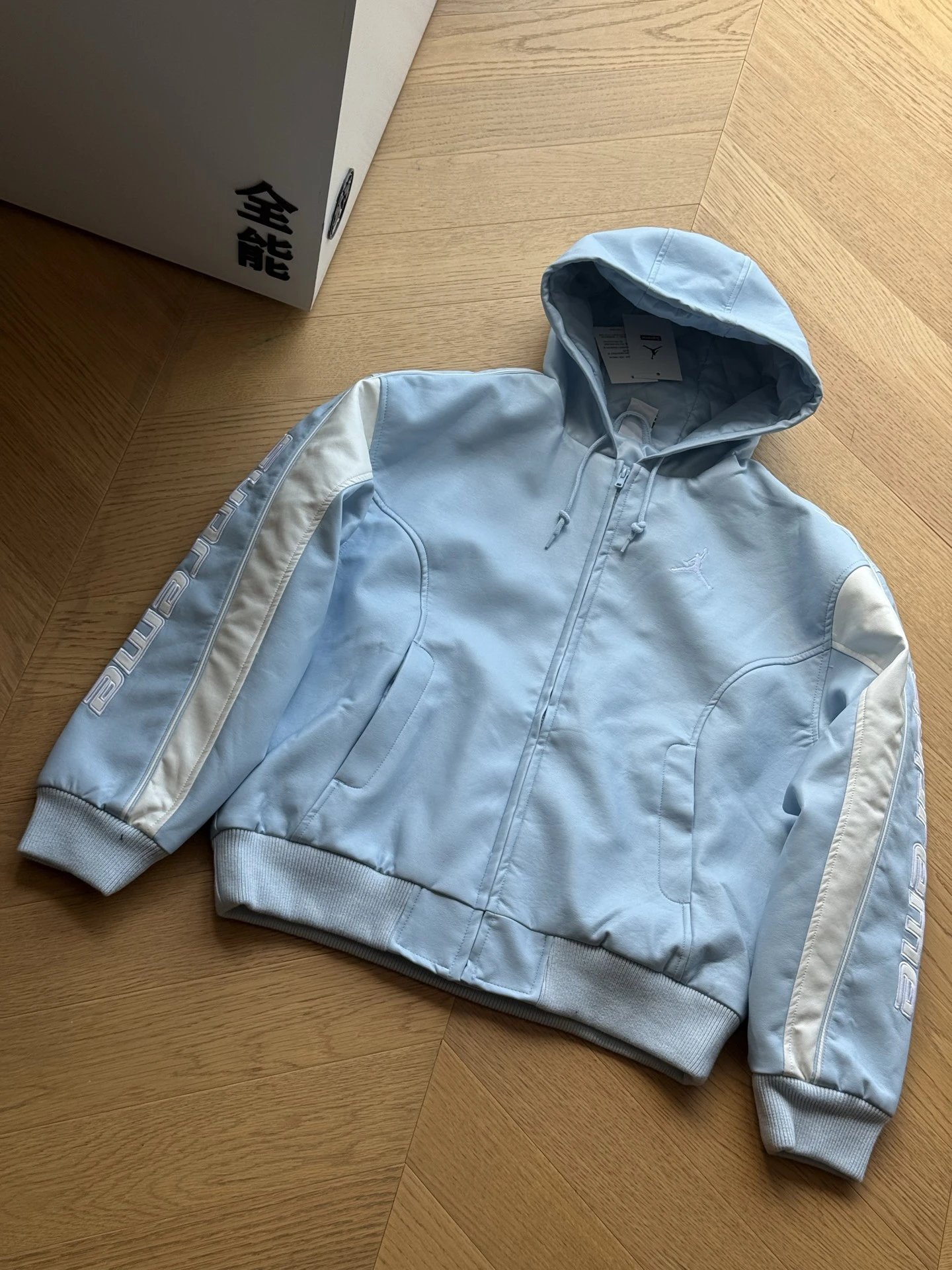 Supreme Joint Flying Man 3D Printed Shoulder Hoodie (Blue)