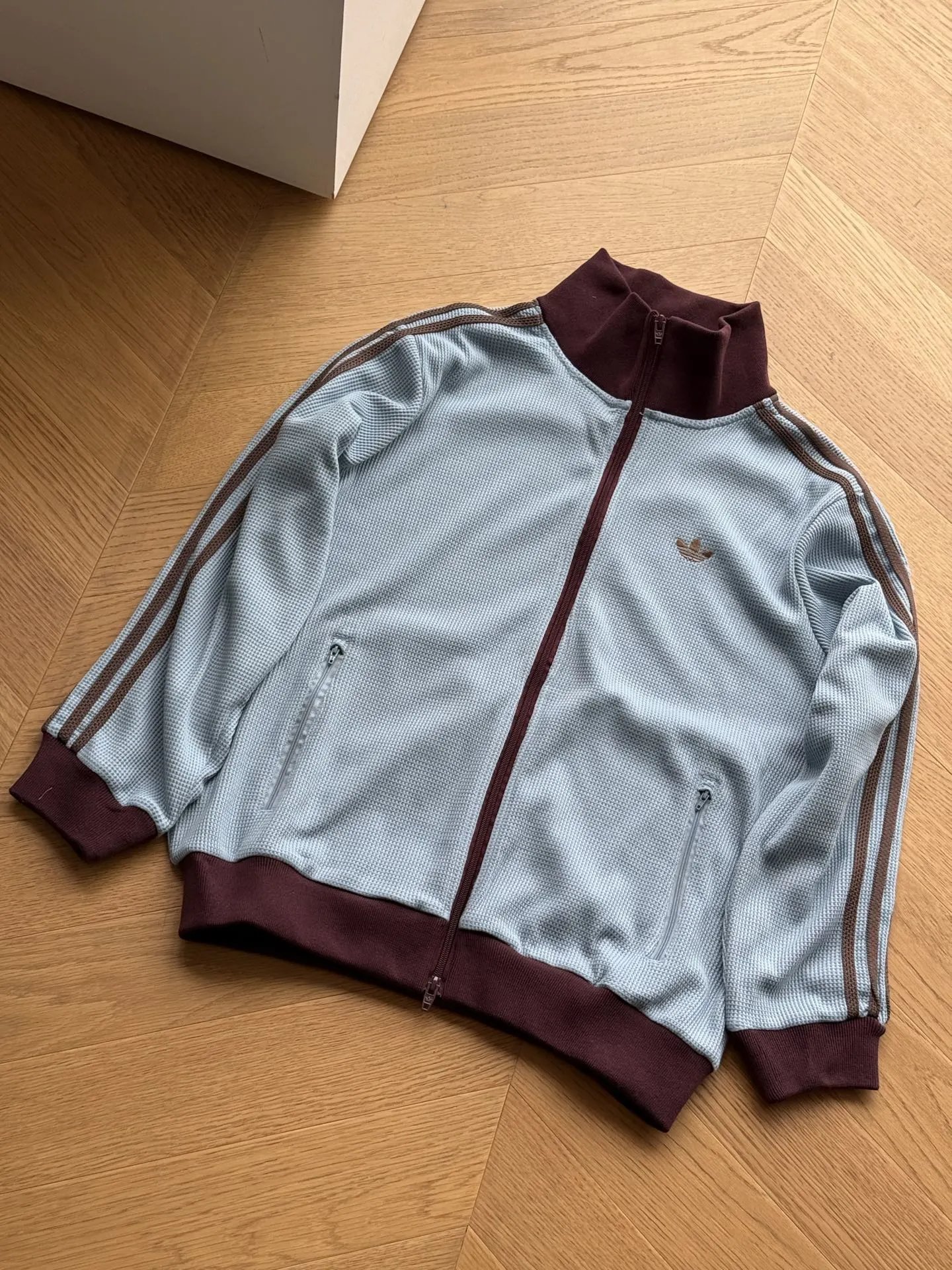 Waffle Long Sleeve Blue