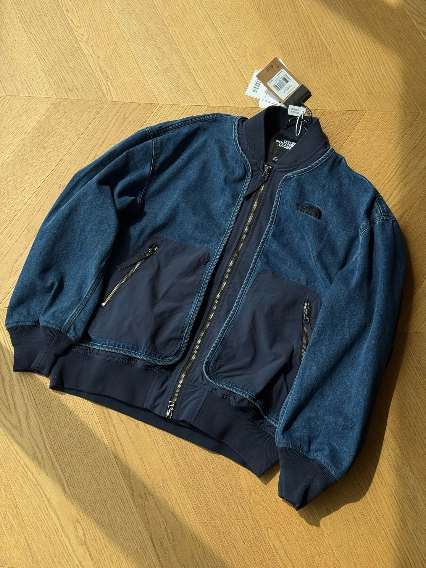 North black label denim fake two pieces (denim blue)