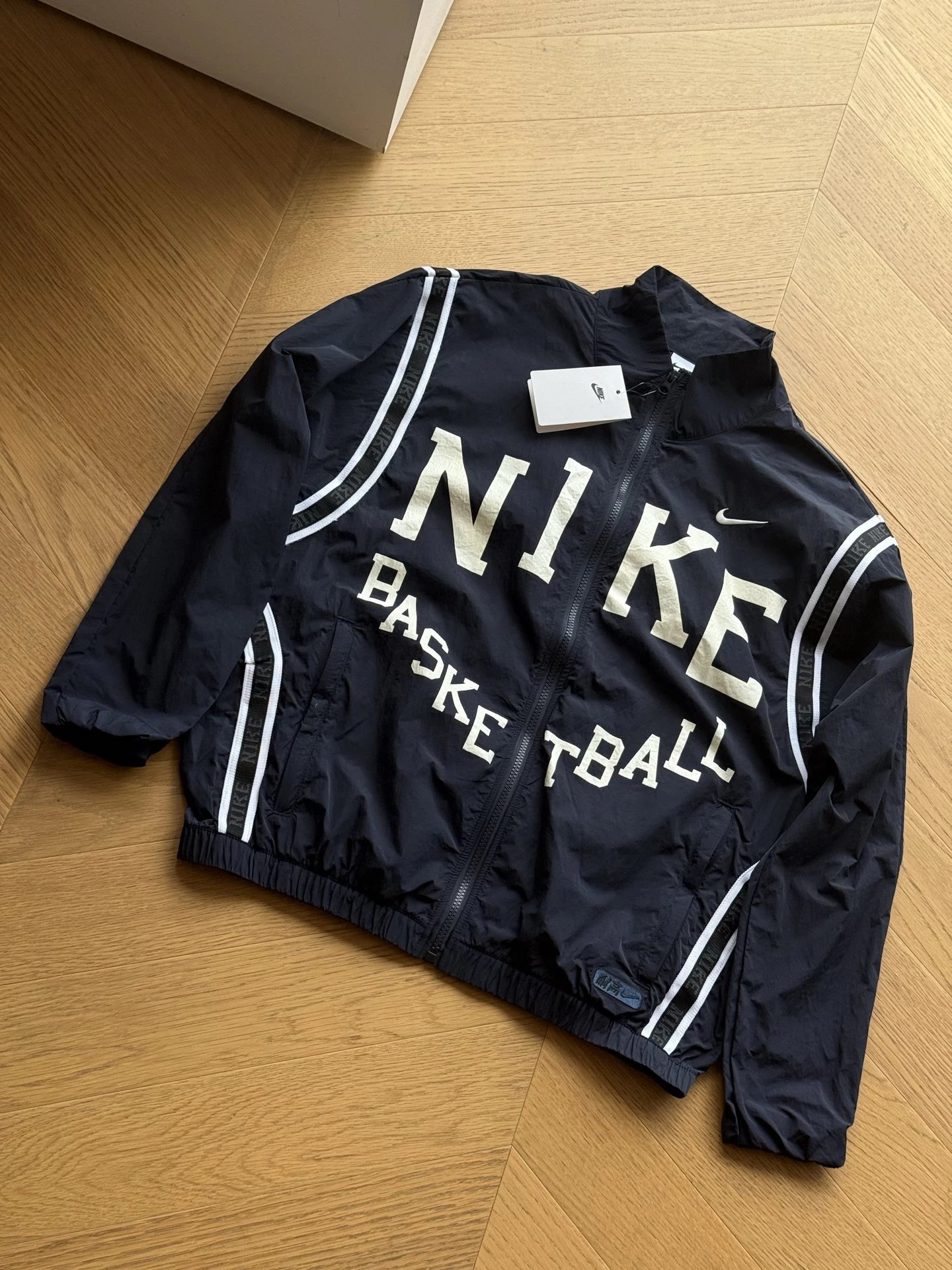 Nike Sports and Leisure Long Sleeve Jacket (Dark Blue Black)