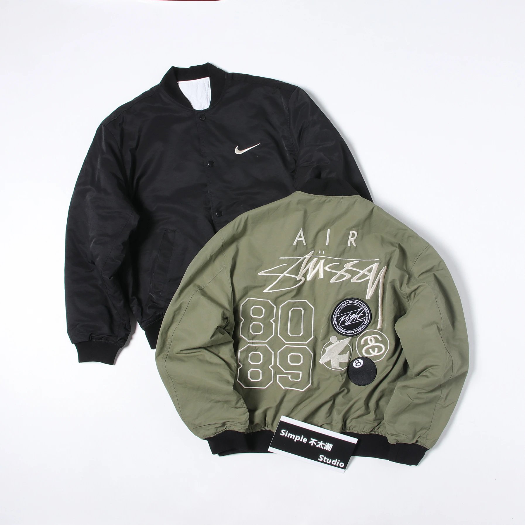 Double sided jacket with diamond grid thin cotton jacket