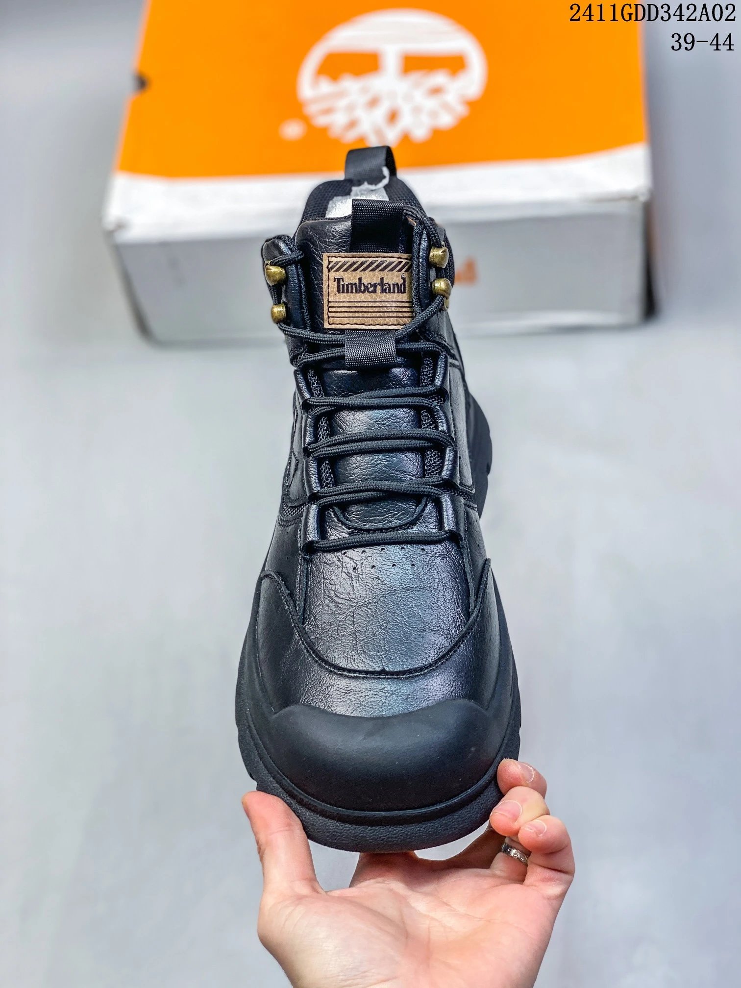 Leather Boots Waterproof Midnight - Gallery Image 1 - Detailed View