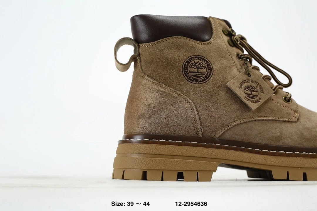 Winter Suede Boots Taupe - Gallery Image 3 - Detailed View