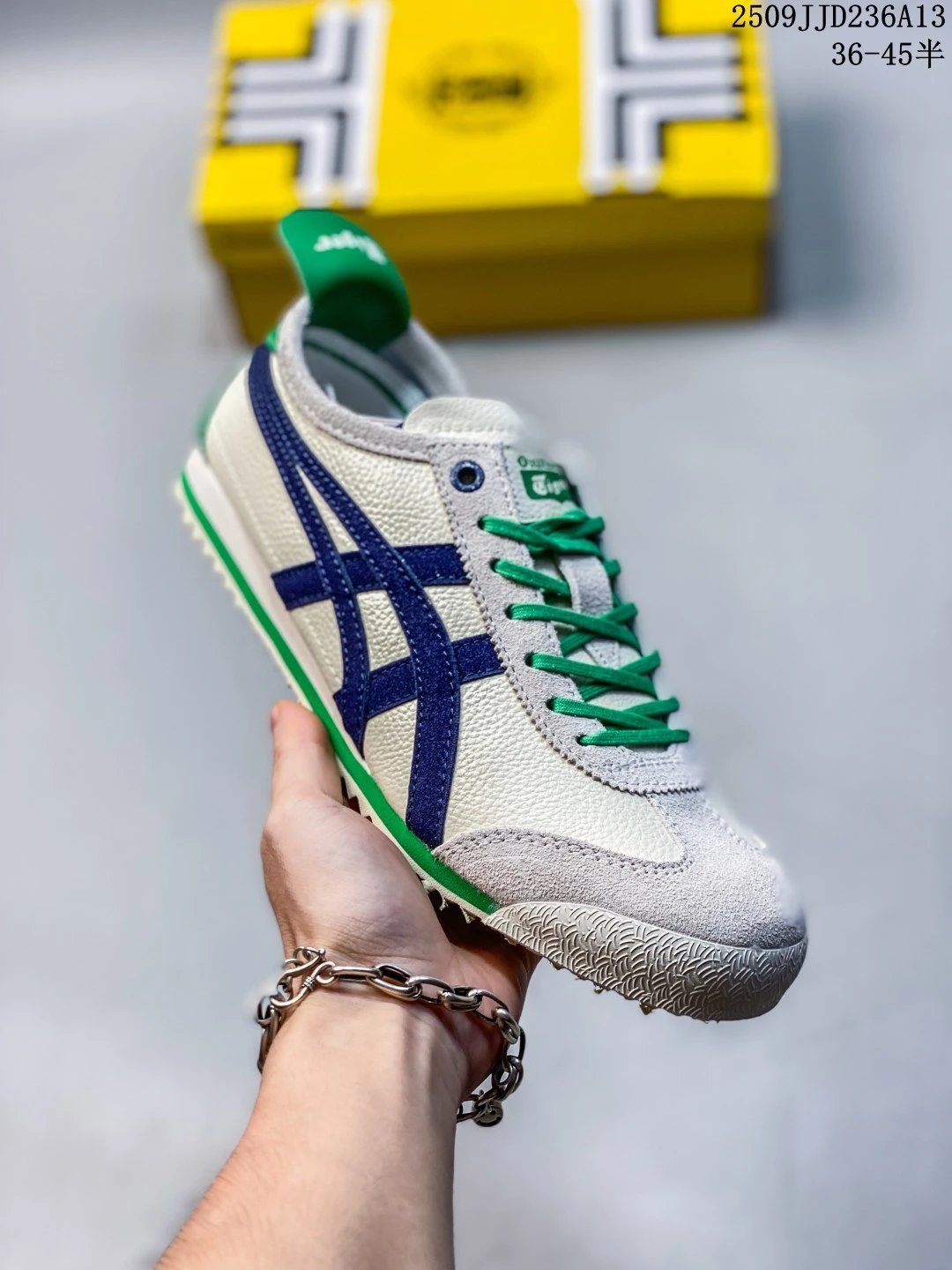 Onitsuka Tiger MEXICO 66 Slip-On Sneakers Cream Blue - Gallery Image 1 - Detailed View