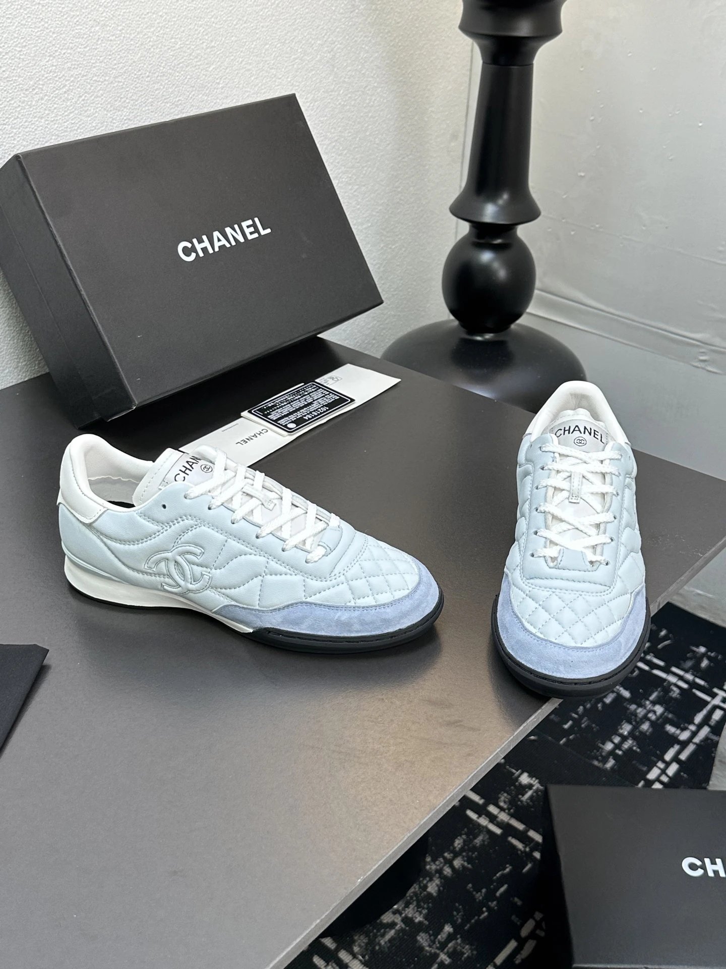 Chanel Quilted Sneakers Multicolor - Gallery Image 4 - Detailed View