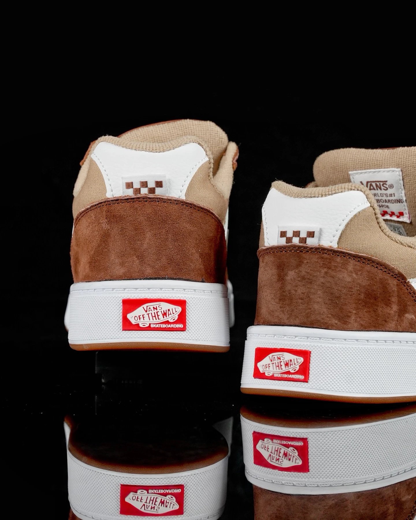 Retro Skate Suede Leather Sneakers Chestnut Brown - Gallery Image 8 - Detailed View